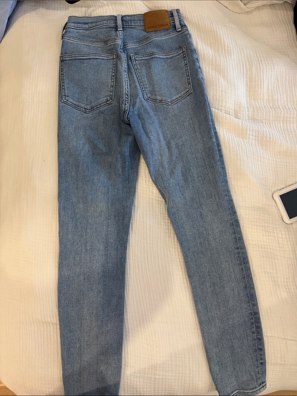 Denim Forum Women’s Light Blue Skinny High-Rise Jeans